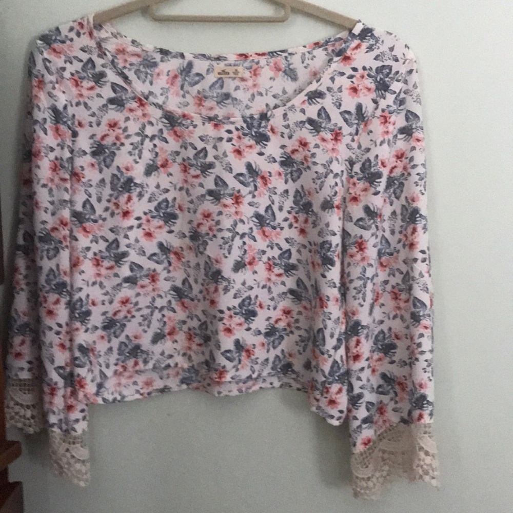 Floral Hollister long sleeve